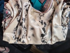 Snake Print Cream/pink Bag.