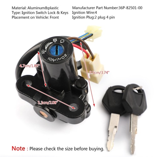 Ignition switch lock keys - lock, for