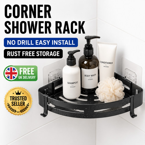 Corner shower rack shelf - shower,