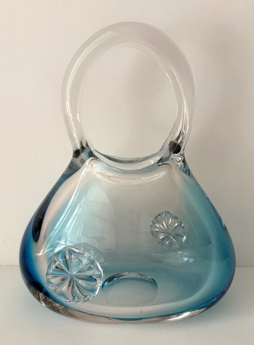 Heavy vintage art glass - art,