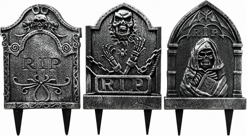 Set halloween tombstones - set,