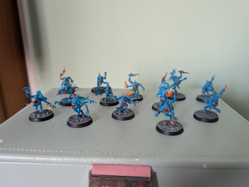 Warhammer chaos daemons blue - daemons,