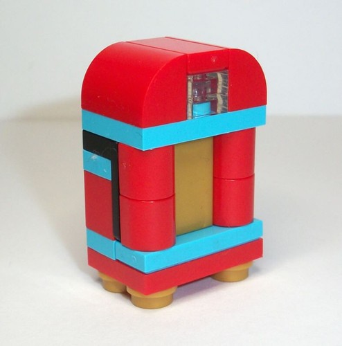 Lego red turquoise - red,, gold
