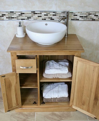 Bathroom vanity unit - vanity, oak