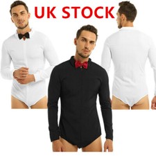 Mens Long Sleeve Button Crotch