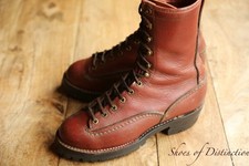 Wesco Jobmaster Brown Leather Derby Boots Shoes Mens UK 6 US 7 D EU 40 RRP: $550