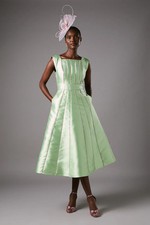 Coast Green Midi Dress Womens