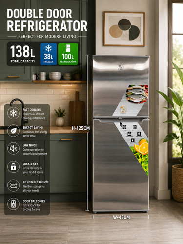 Fridge and freezer - fridge, 138l