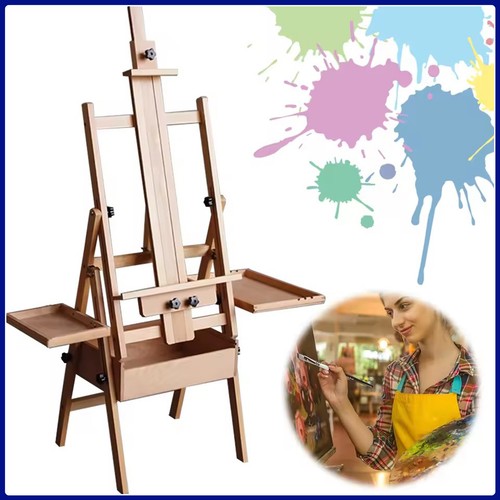 Tripod art easel wooden - art,