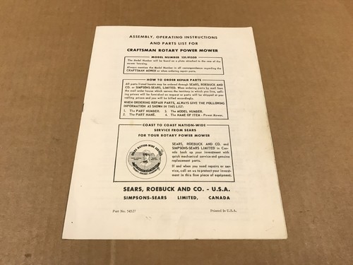 Vintage craftsman rotary power - vintage,