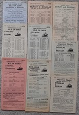 Isle of Man Steam Packet Douglas Irish Sea Belfast Dublin 9 1979 handbills Manx