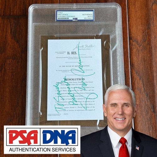 Mike pence autograph donald - autograph,