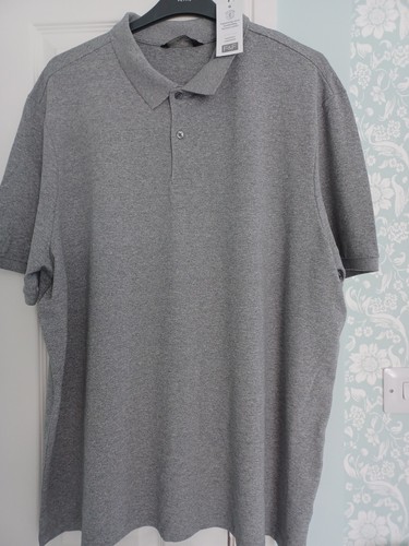 Mens grey polo tesco size - tesco,