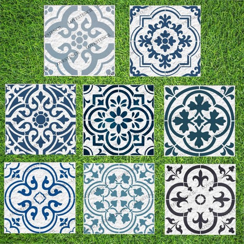 Patio slab stencils - patio,