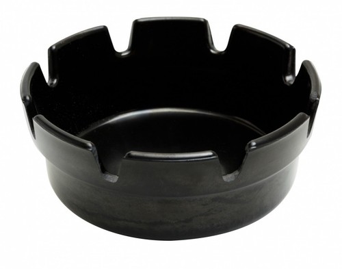 Melamine ashtray black - 4",