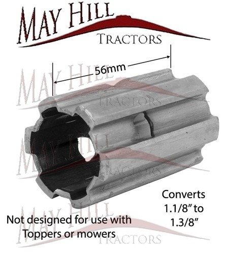 56mm long pto - 56mm, increaser