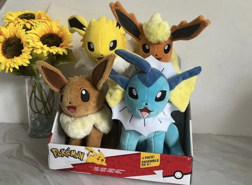 New eeveelution pack plush - new!, 4-pack