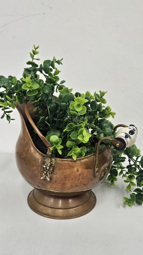 Antique copper coal - coal, scuttle