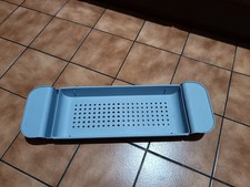 Plastic extending bath tray
