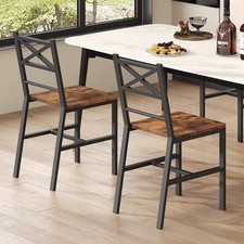 Dining Chair Set of 2, Rustic