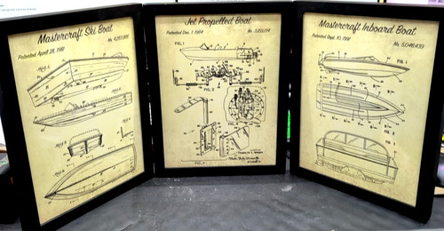 Set framed patent - patent, art