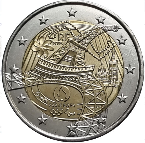 France coin euro 2024 - coin, 2€