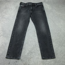 Diesel Jeans Mens W33 L30 Grey Denim Larkee Beex 09K51 Regular Tapered Button