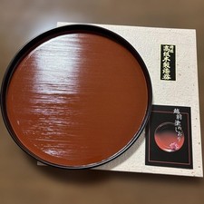 Echizen Lacquer Round Tray