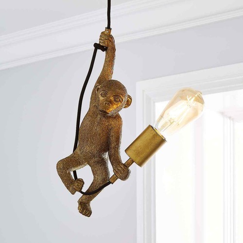 Hanging monkey pendant lamp - hanging,