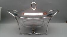 Pyrex glass chaffing  dish food warmer