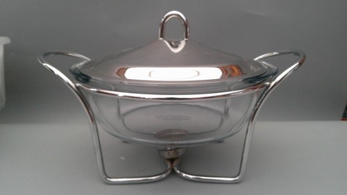 Pyrex glass chaffing dish - pyrex,