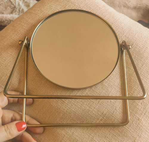 Mirror gold brass tone - mirror,