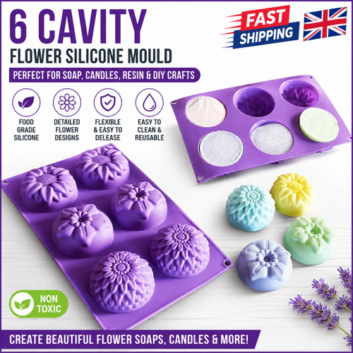 Cavity silicone soap mould - 6,