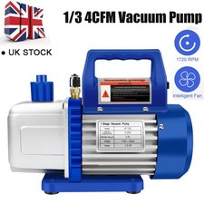 4CFM 1/3HP 1 Stage Vacuum Pump Air Conditioning Refrigeration HAVC R410a R134 UK