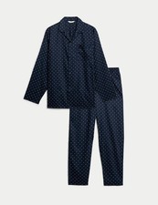 Marks & Spencer Mens Multi Coloured Cotton Polka dot Pyjamas - M&S
