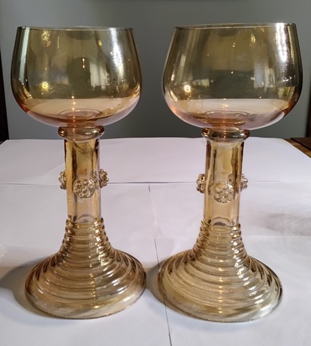 Pair antique fritz heckert - pair,