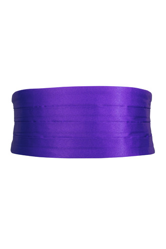 Cummerbund pleated waist sash - pleated,