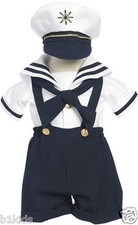 Sailor Boys Short Set Navy