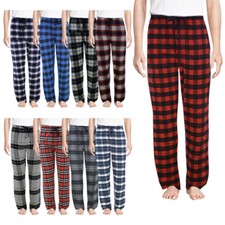 Mens Pyjama Flannel Check Bottoms Cotton PJ Pants Lounge Nightwear 1Pack Trouser