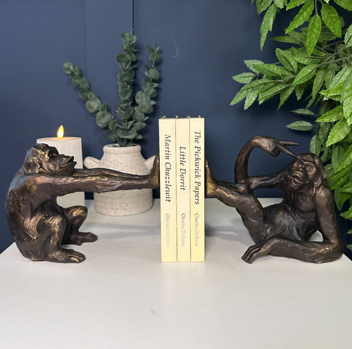 Novelty ape bookends bold - novelty,