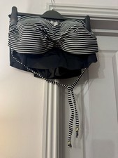Navy Blue & White Striped