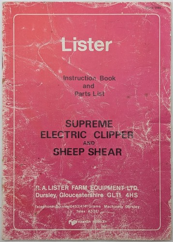 Original lister supreme - lister,