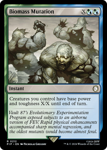 Mtg biomass mutation fallout - biomass, [fallout]