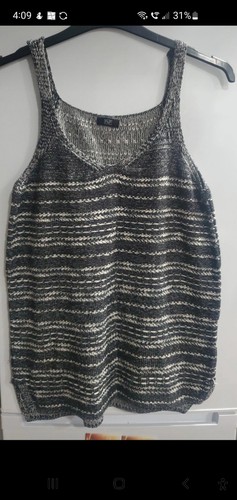 Size knitted vest top - size,