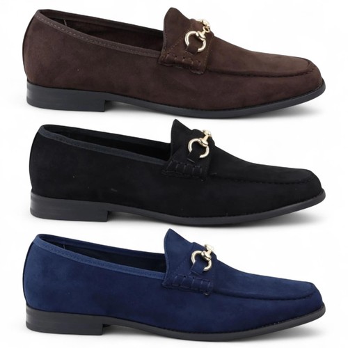 Men suede moccasin - suede, leather