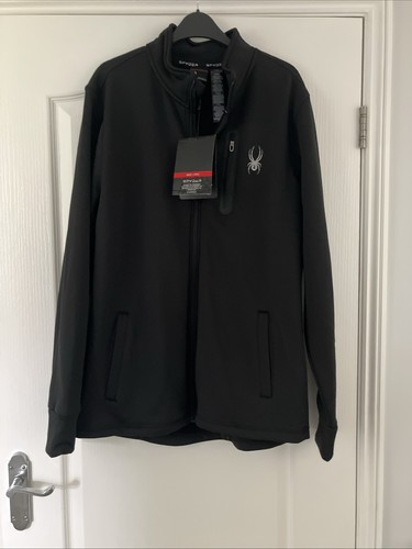 Mens large spyder black zip - spyder,