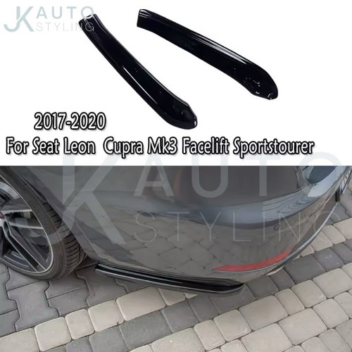 Gloss black rear spats - rear,