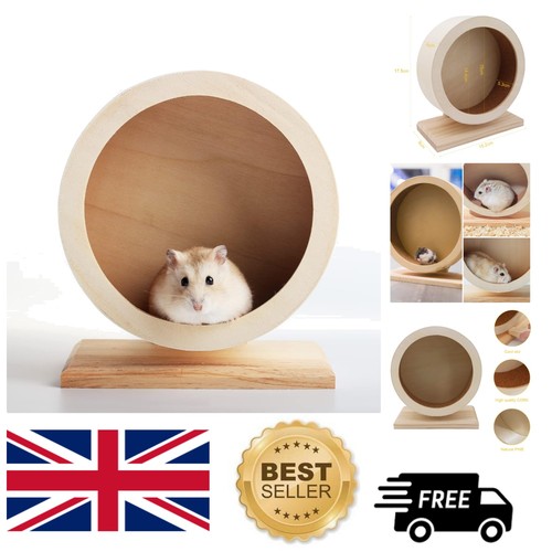 Quiet wooden hamster wheel - quiet,