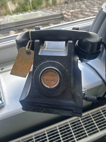 Bakelite exchange telephone - bakelite,
