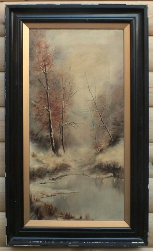 Large antique victorian framed - victorian,